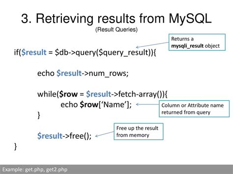 mysqli store result